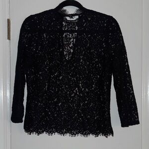 Express Black Lace Women's Blouse